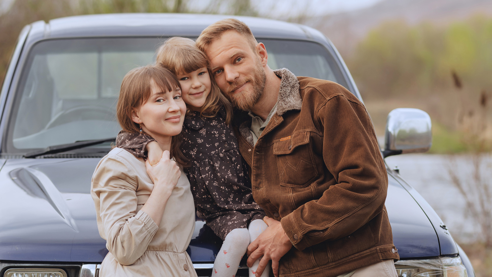 <p>Алина, ее муж Николай и дочка Мирослава / Фото: из личного архива Алины Хроменко</p>